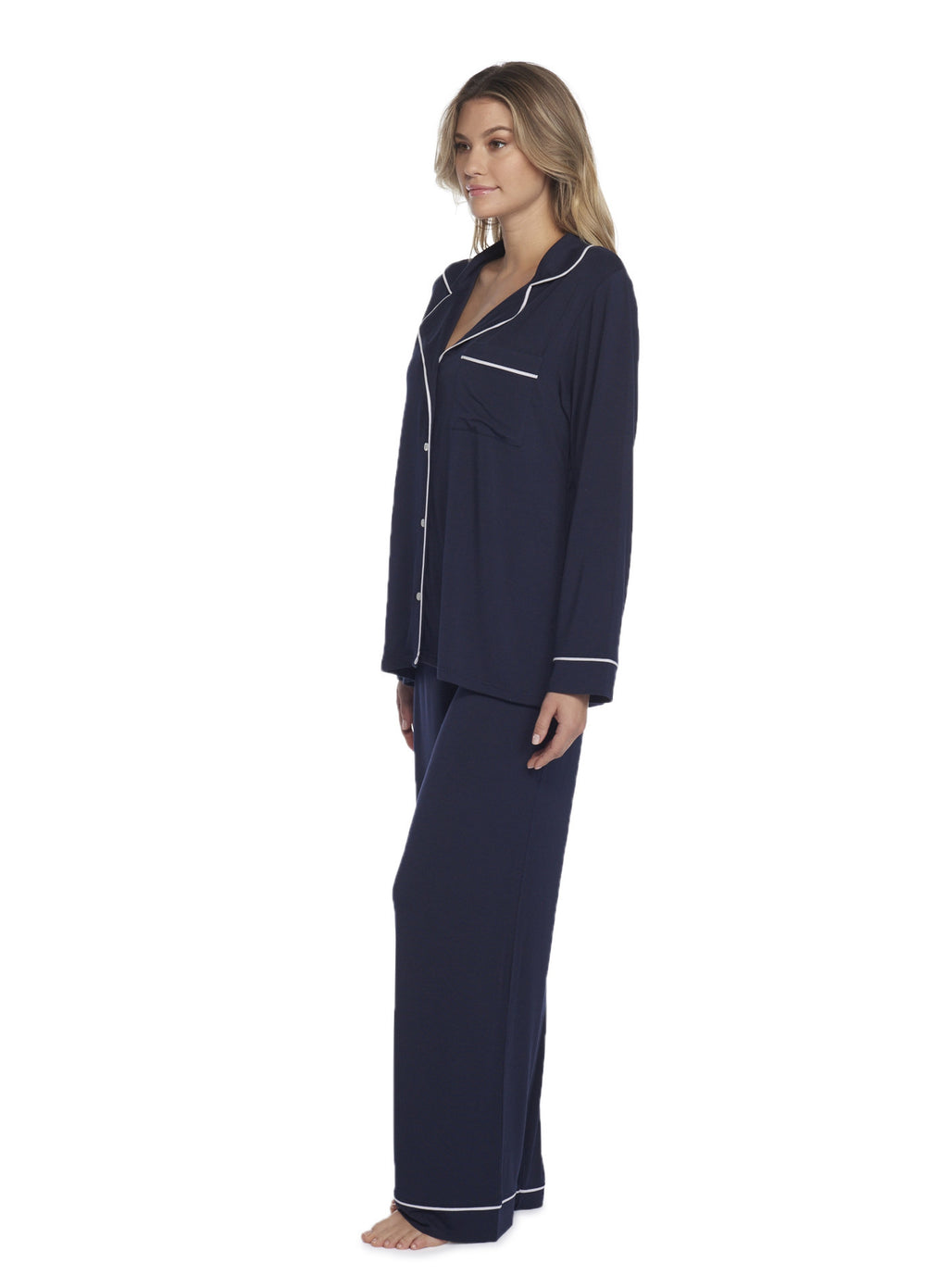 Barefoot Dreams - Luxe Milk Jersey Piped PJ Set