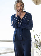 Barefoot Dreams - Luxe Milk Jersey Piped PJ Set