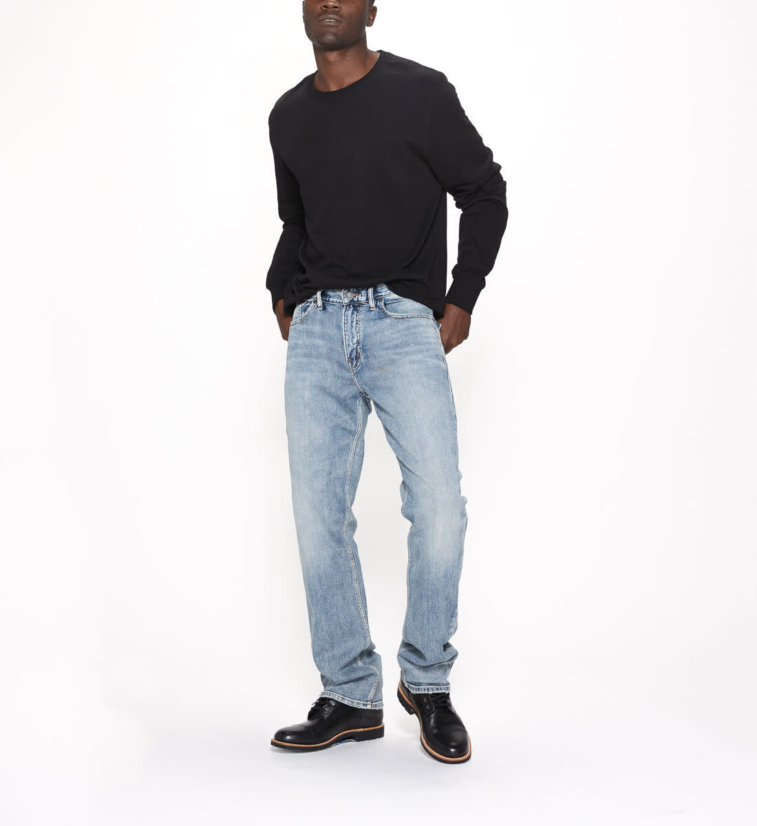 Silver Grayson Easy Fit Jeans