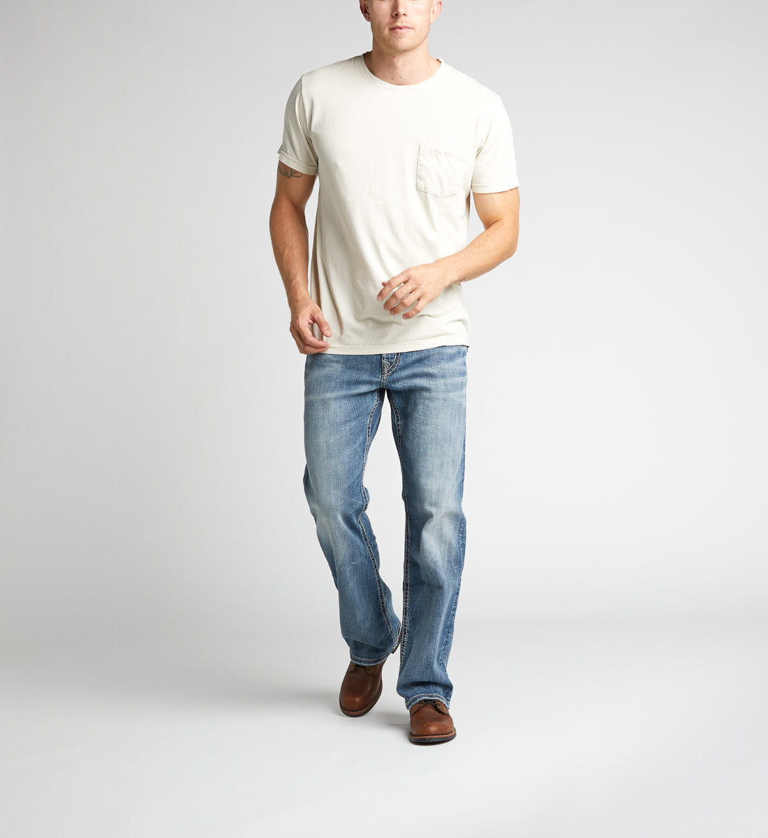 Silver Craig Easy Fit Bootcut Jean
