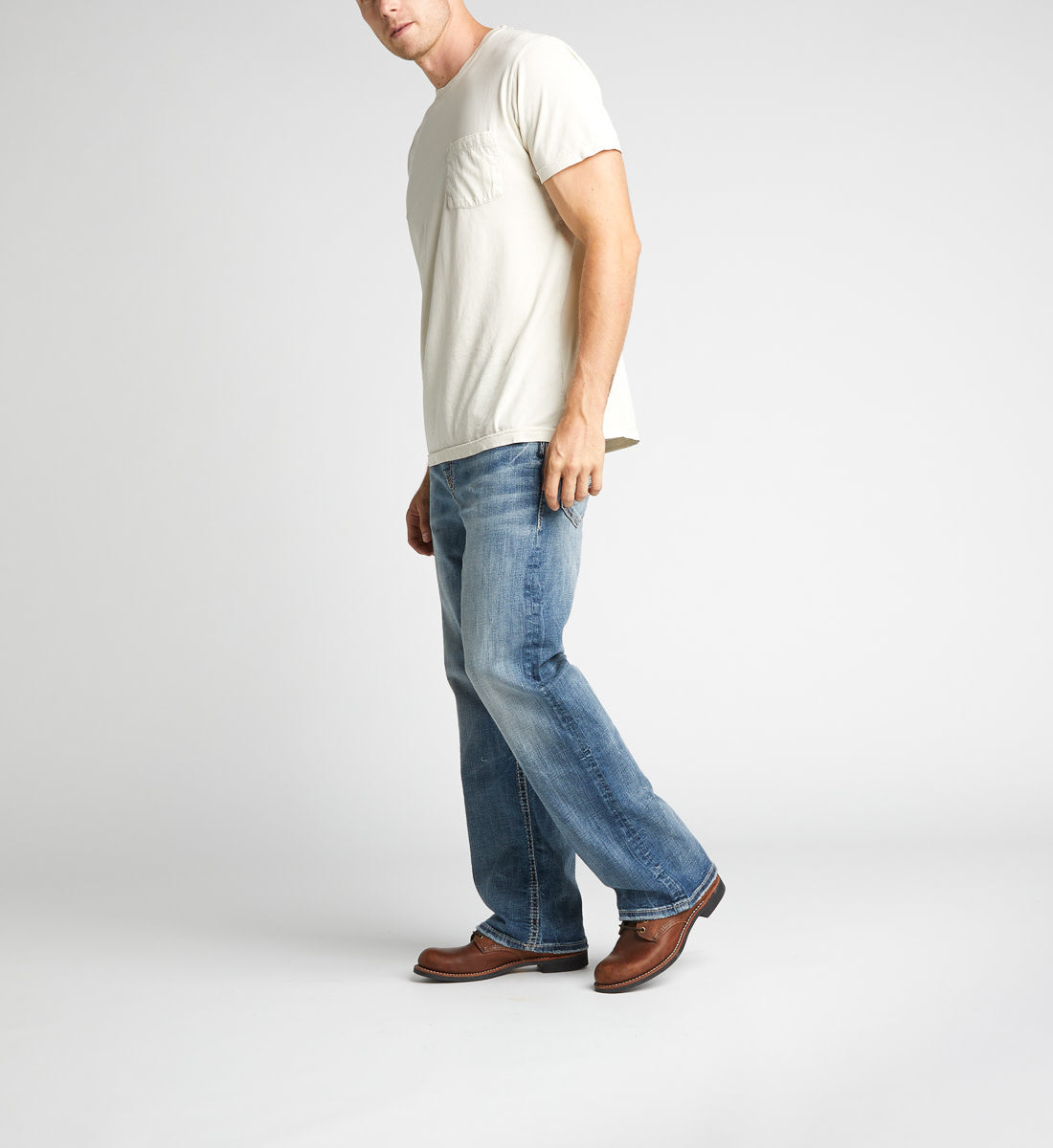 Silver Craig Easy Fit Bootcut Jean