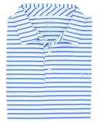 Coastal Cotton Stripe Performance Polo