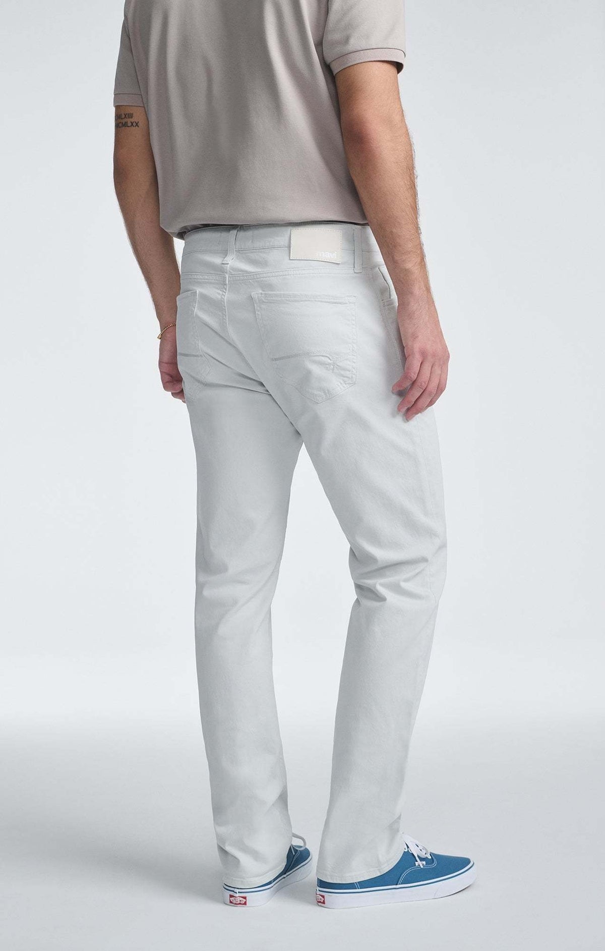 Mavi Ivory Zach Straight Leg Twill Pants