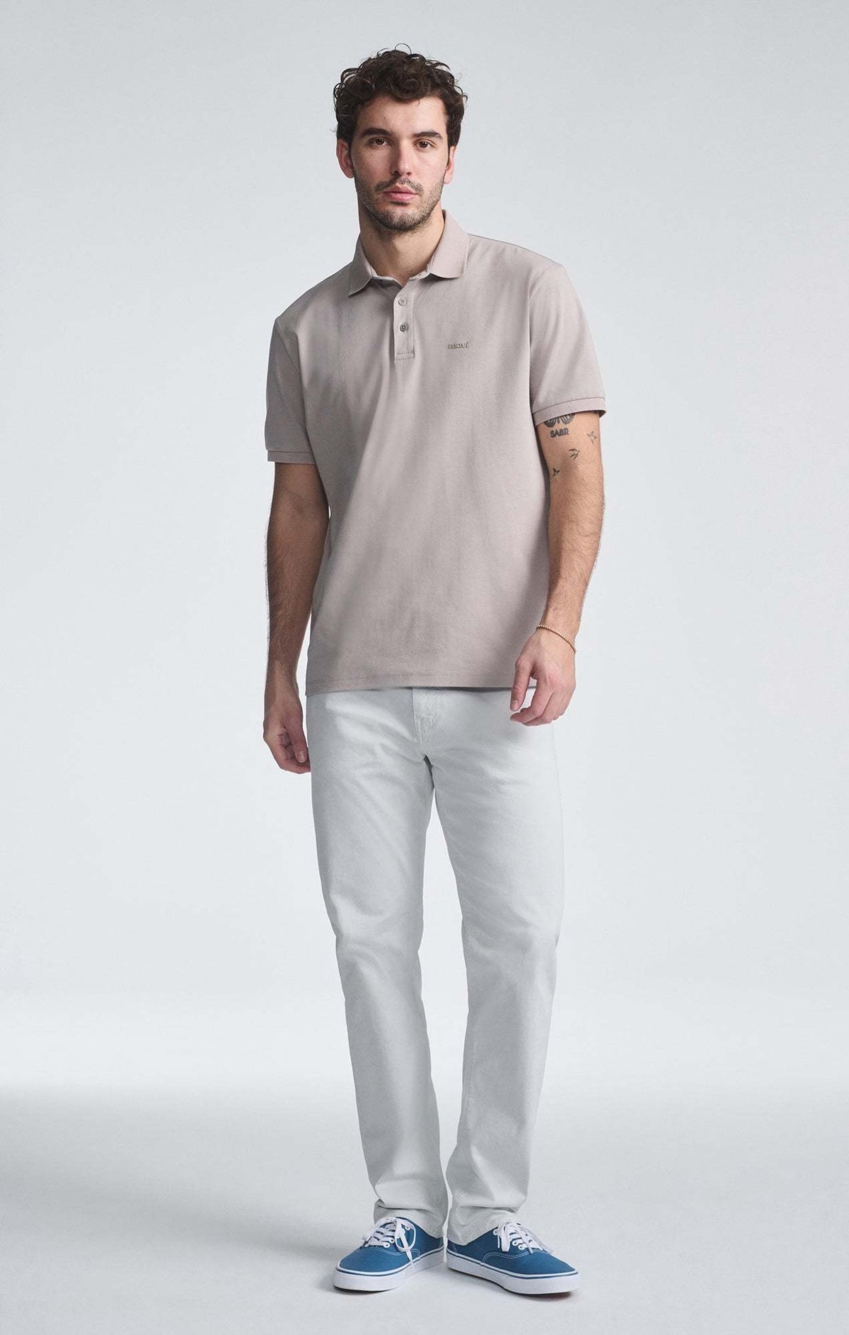 Mavi Ivory Zach Straight Leg Twill Pants
