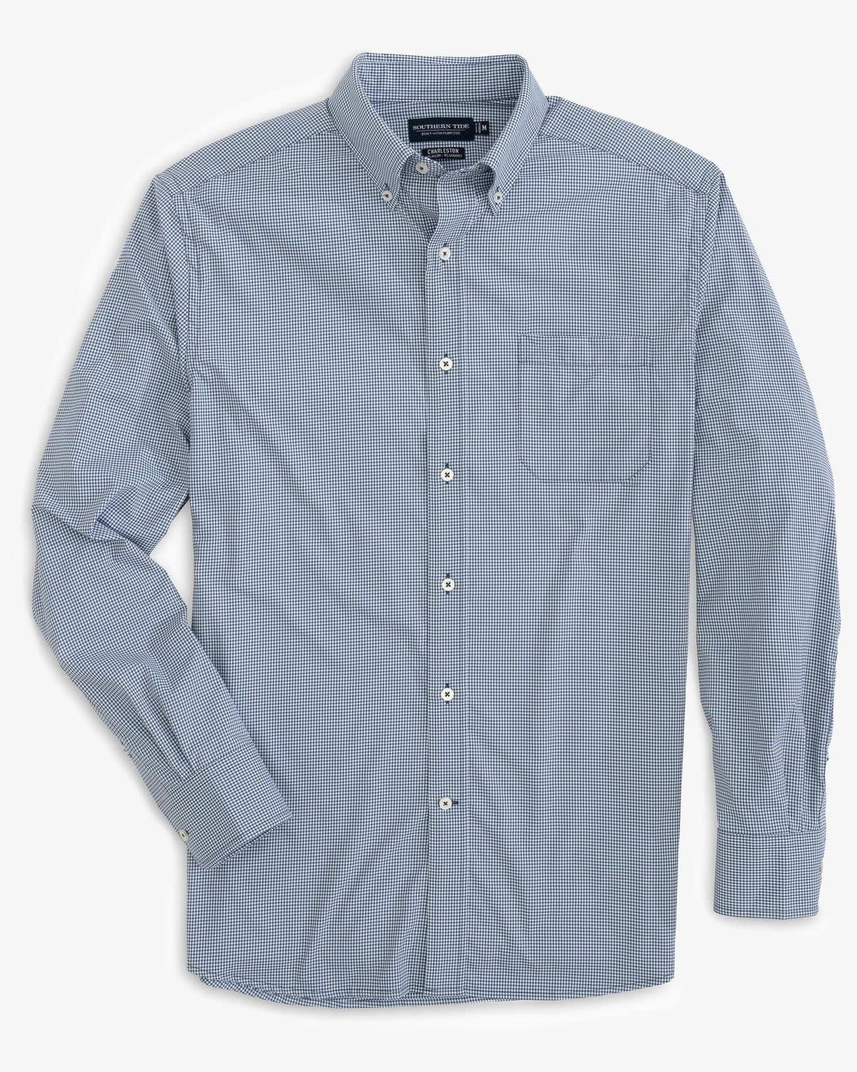 Southern Tide Micro Gingham brrr Intercoastal Sport Shirt