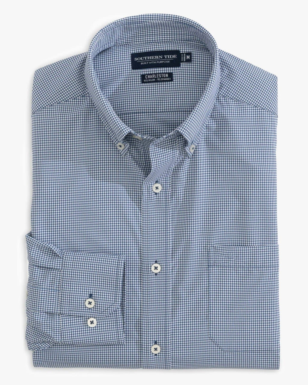 Southern Tide Micro Gingham brrr Intercoastal Sport Shirt