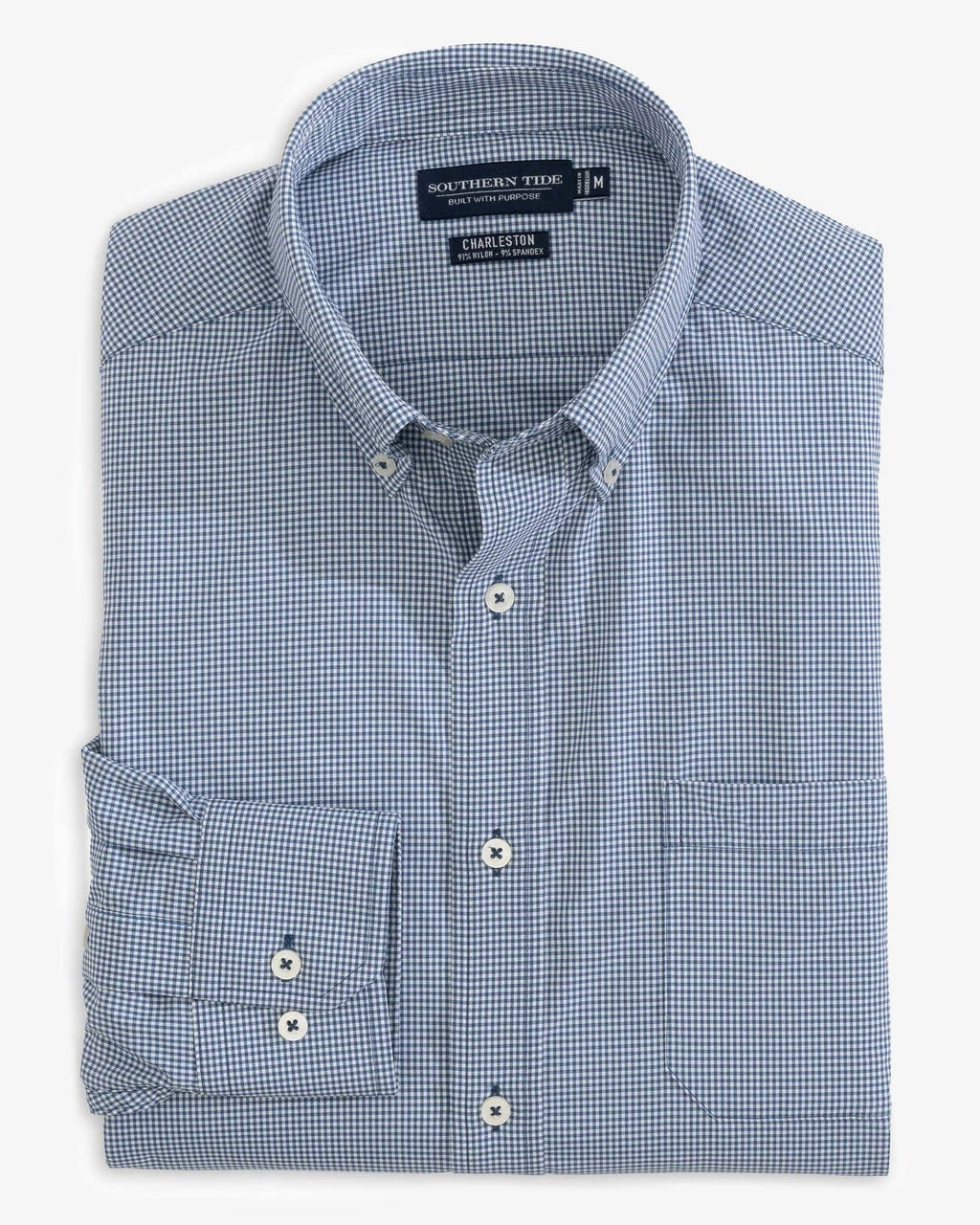 Southern Tide Micro Gingham brrr Intercoastal Sport Shirt
