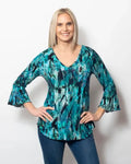 Sno Skins Viscose Johnny Collar Top