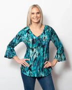 Sno Skins Viscose Johnny Collar Top