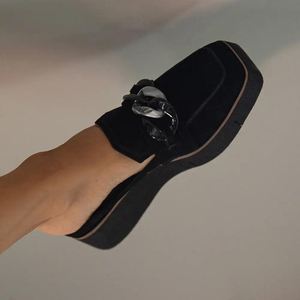 Naked Feet Elect Platform Mules