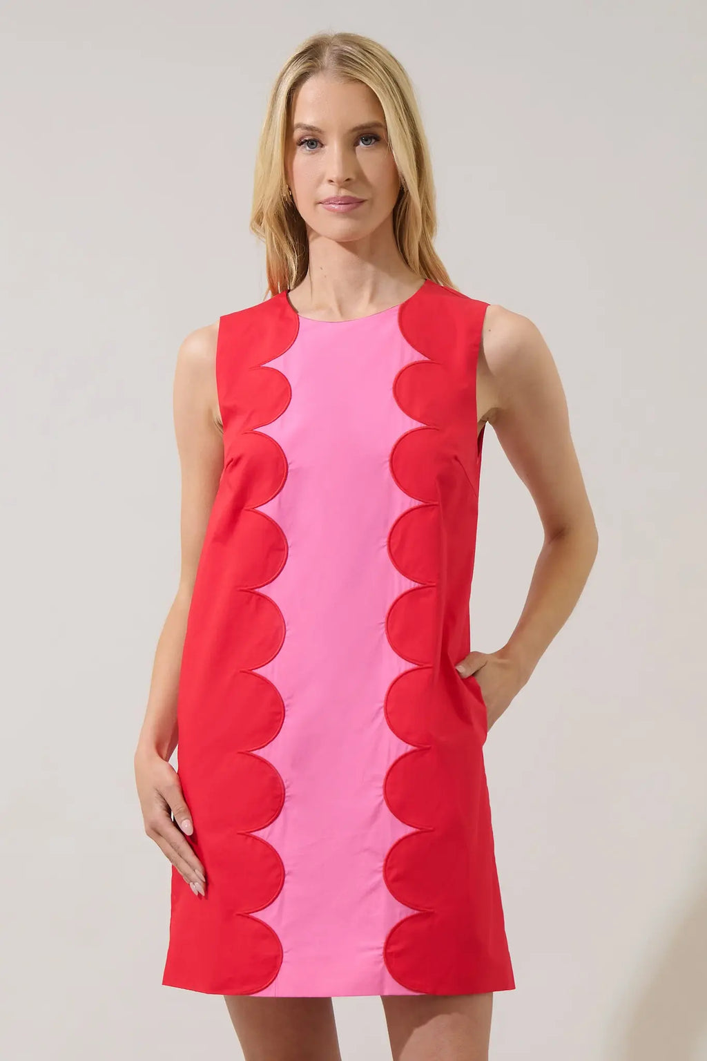 Sugarlips Elliana Block Mini Dress