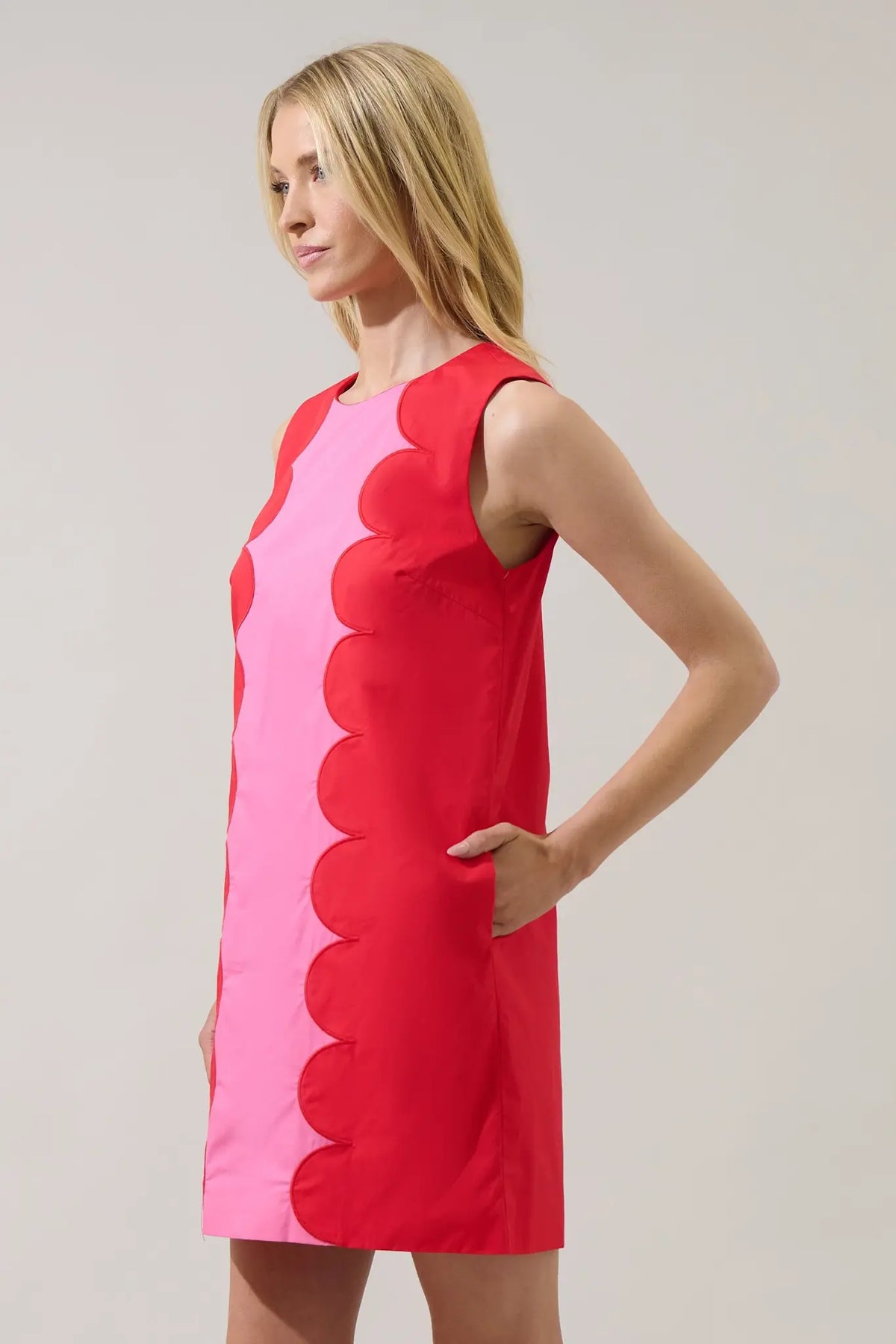 Sugarlips Elliana Block Mini Dress
