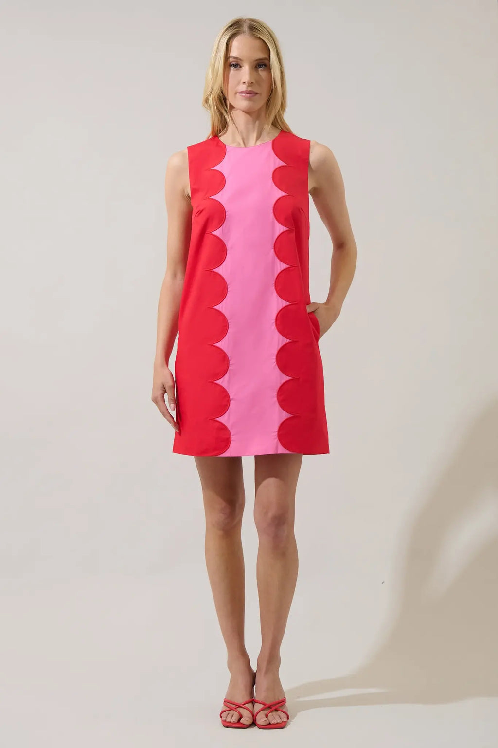 Sugarlips Elliana Block Mini Dress