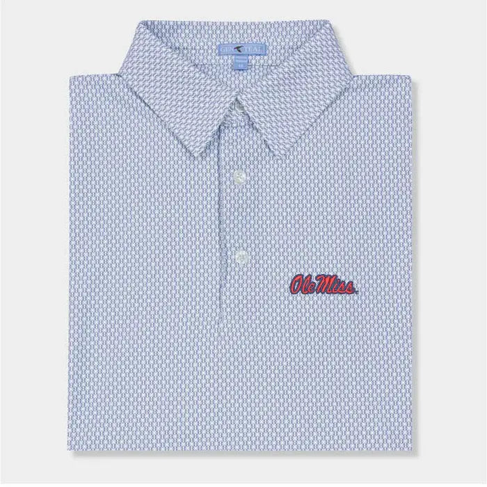 GenTeal Apparel Ole Miss Baseball brrr Printed Performance Polo