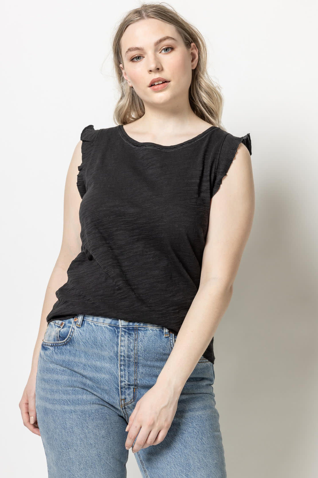 Lilla P Ruffle Sleeve Tank