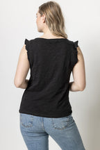 Lilla P Ruffle Sleeve Tank