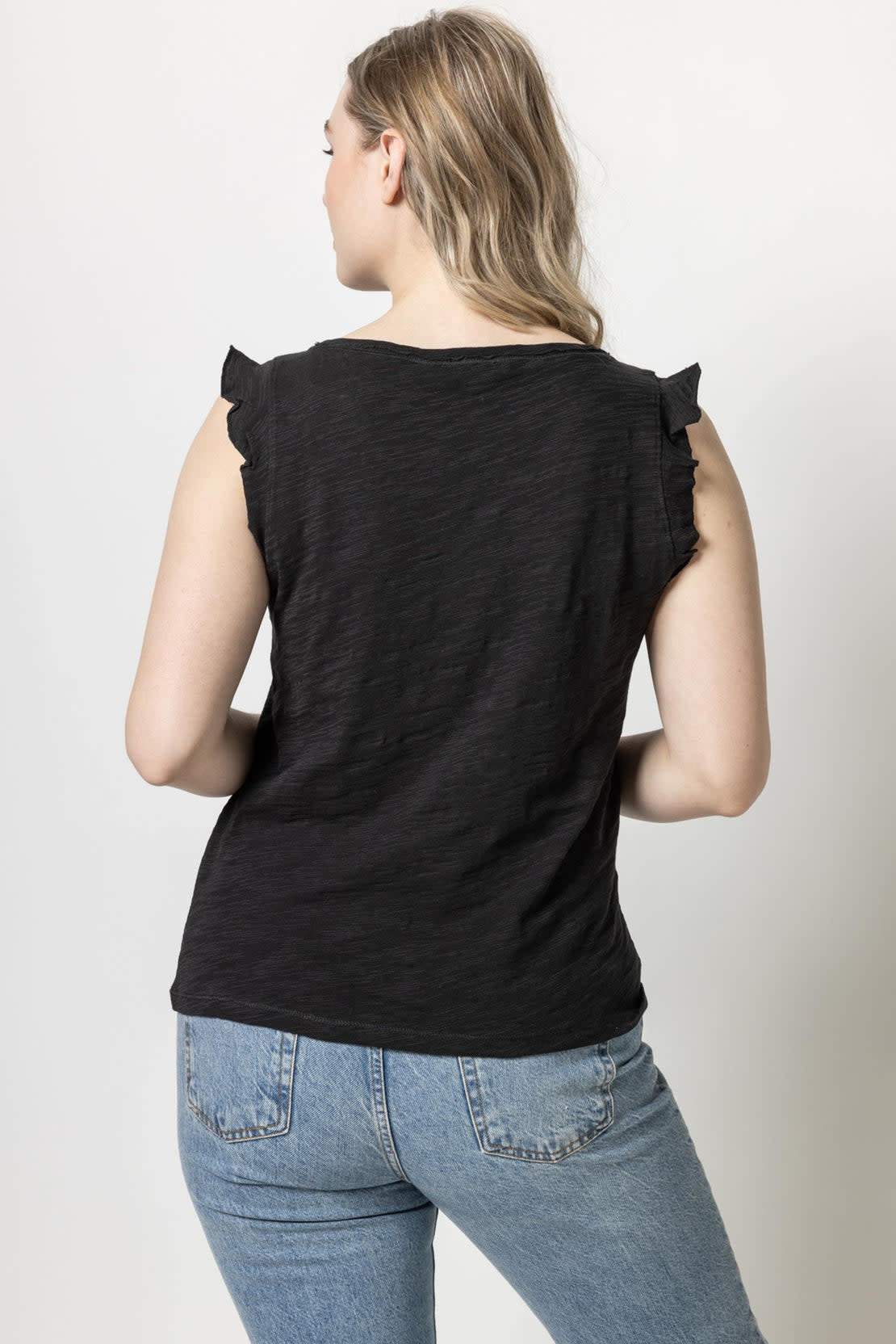Lilla P Ruffle Sleeve Tank