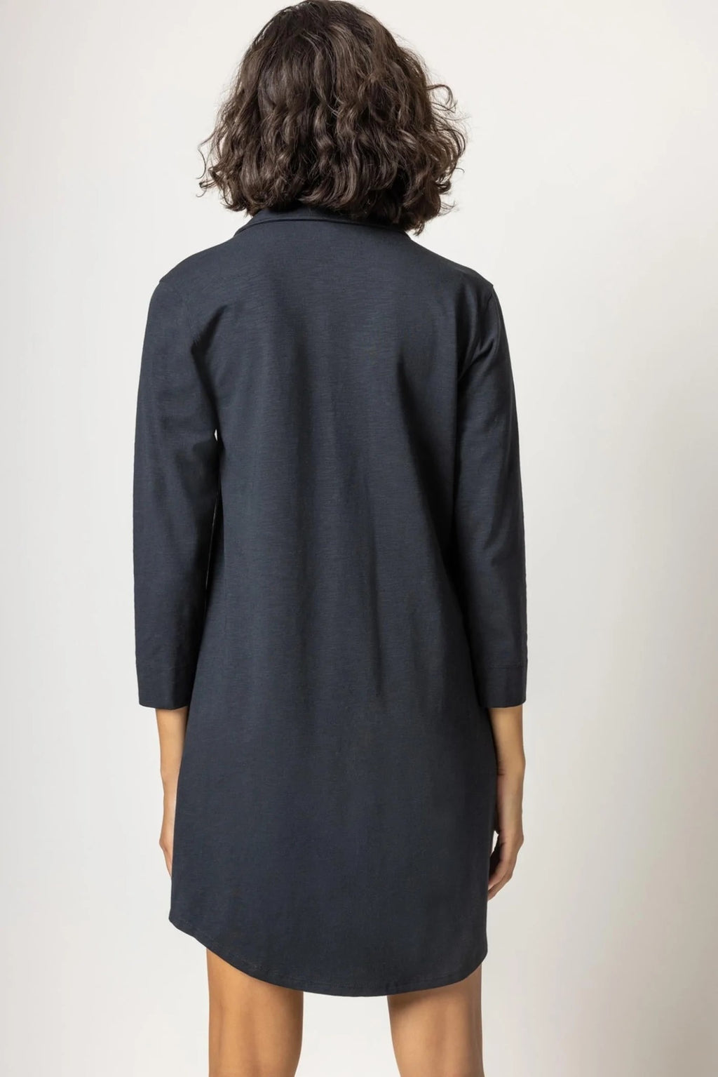 Lilla P Ruffle Shirt Dress