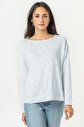 Lilla P Rib Trim Boatneck Top