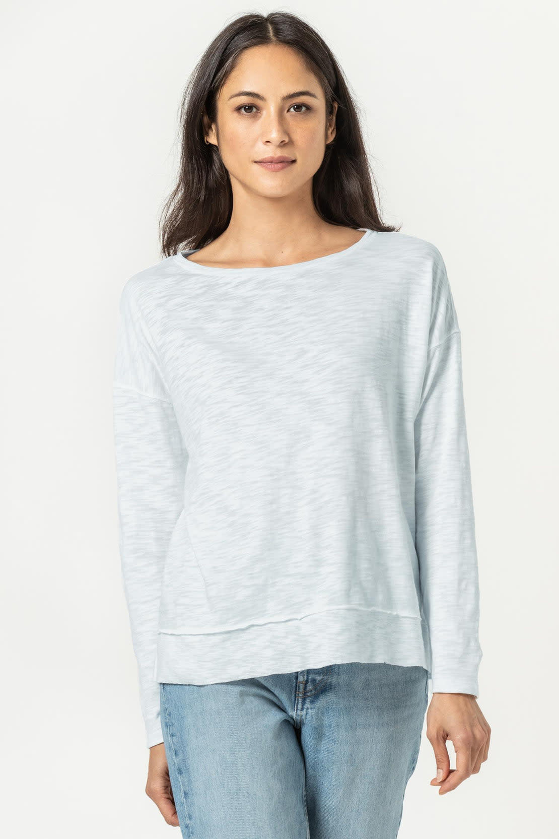 Lilla P Rib Trim Boatneck Top