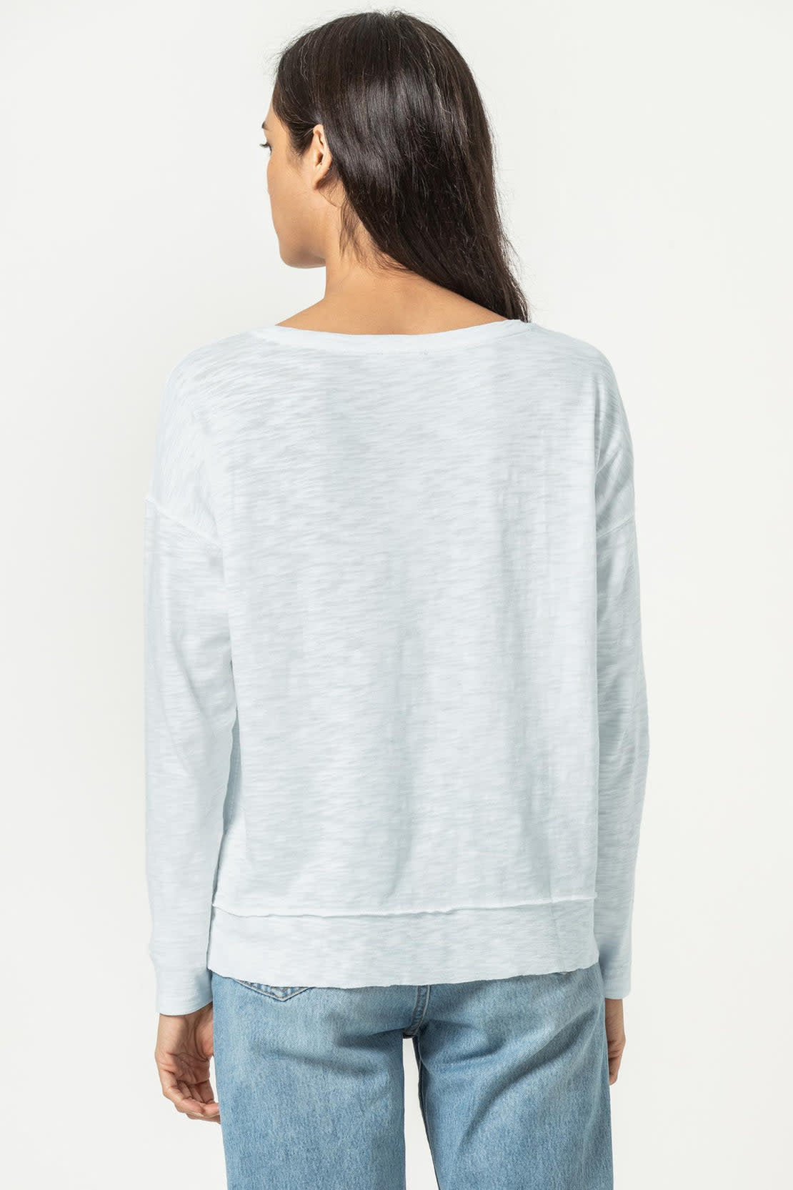 Lilla P Rib Trim Boatneck Top