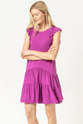 Lilla P Tiered Peplum Tank Dress