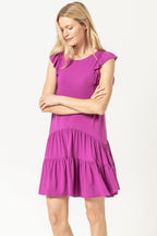 Lilla P Tiered Peplum Tank Dress