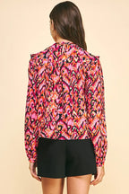 Pinch Front Pictuck Detail Top