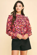Pinch Front Pictuck Detail Top