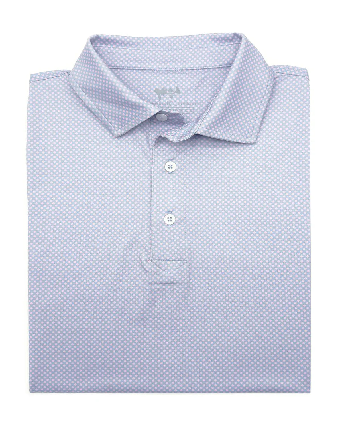 Coastal Cotton Print Performance Polo
