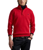 Long-Sleeve Double Knit Tech Snap Mockneck Pullover
