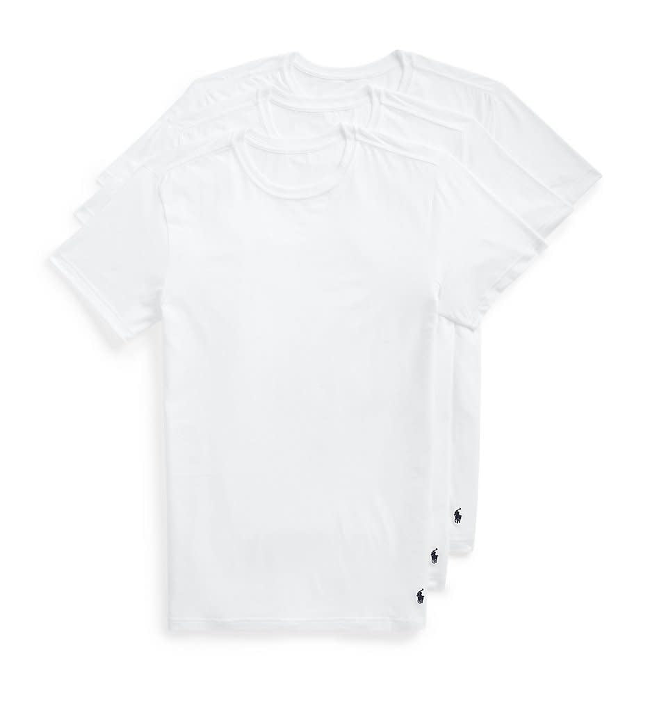Polo Stretch Slim Fit Crew T-Shirts - 3 Pack