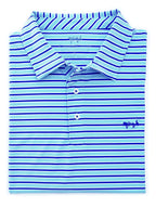 Coastal Cotton Stripe Performance Polo