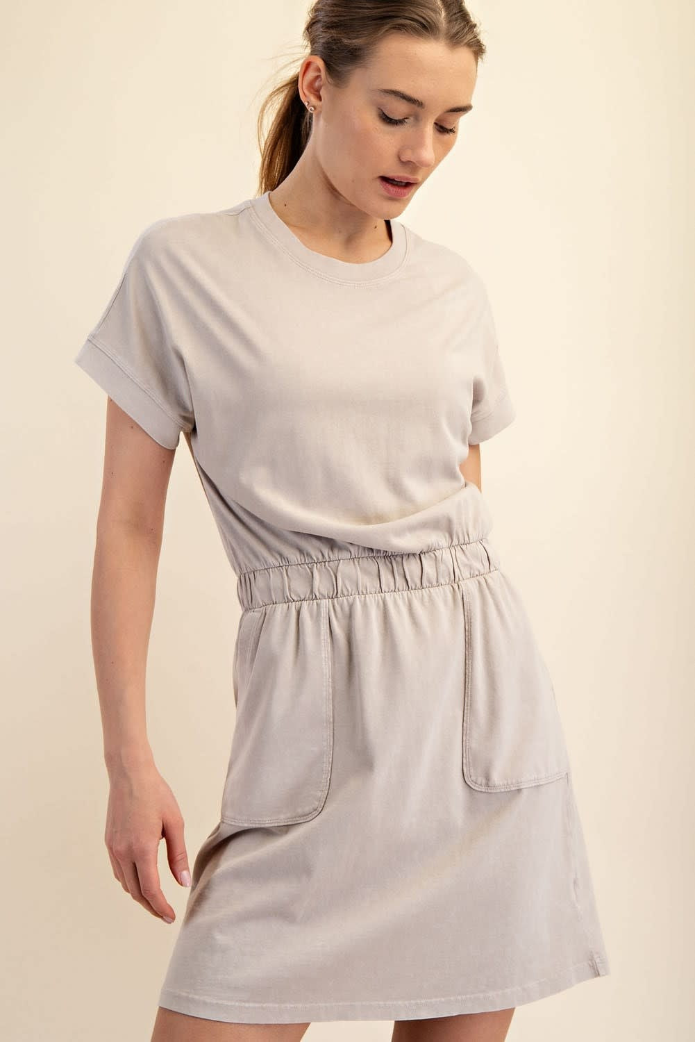 Rae Mode Mineral Washed Cotton Mini Dress