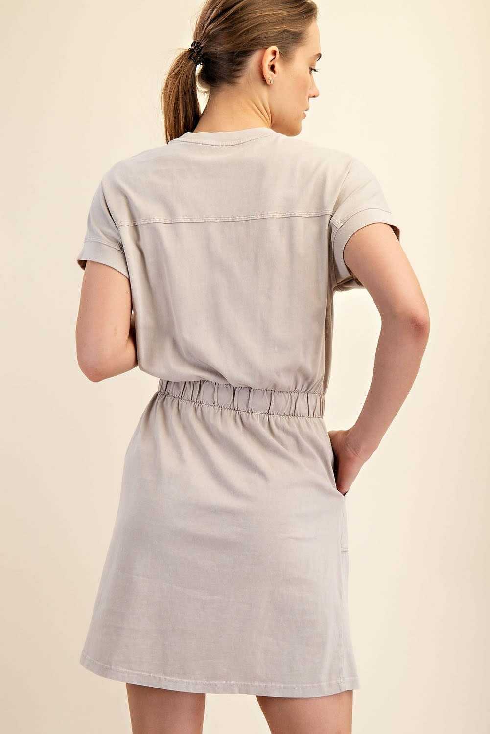 Rae Mode Mineral Washed Cotton Mini Dress