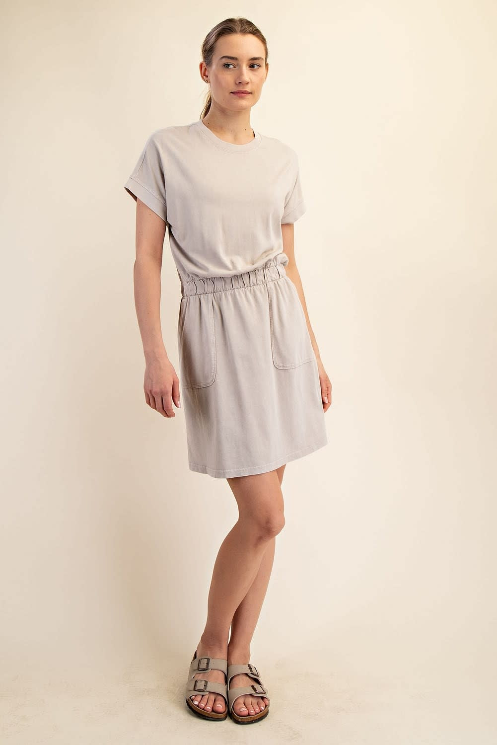 Rae Mode Mineral Washed Cotton Mini Dress