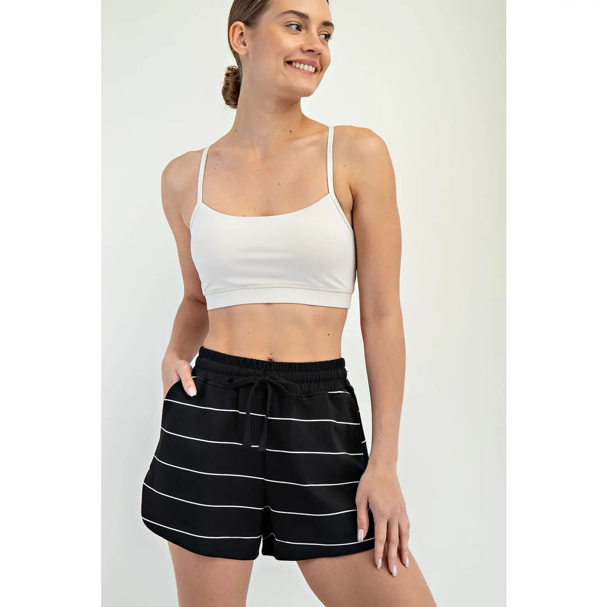 Rae Mode Modal Poly Stripe Short