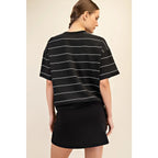 Rae Mode Modal Scuba Stripe Basic S/S Top