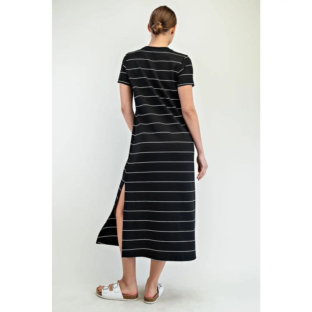Rae Mode Modal Scuba Stripe Maxi Dress