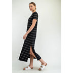 Rae Mode Modal Scuba Stripe Maxi Dress