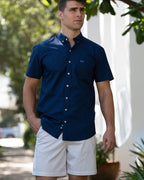 Coastal Cotton Short Sleeve Print Performance Sports Shirt