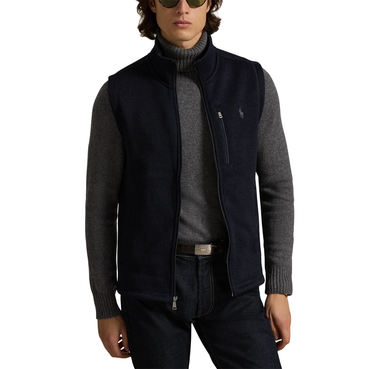 Recycled Sweater Fleece Full-Zip Vest