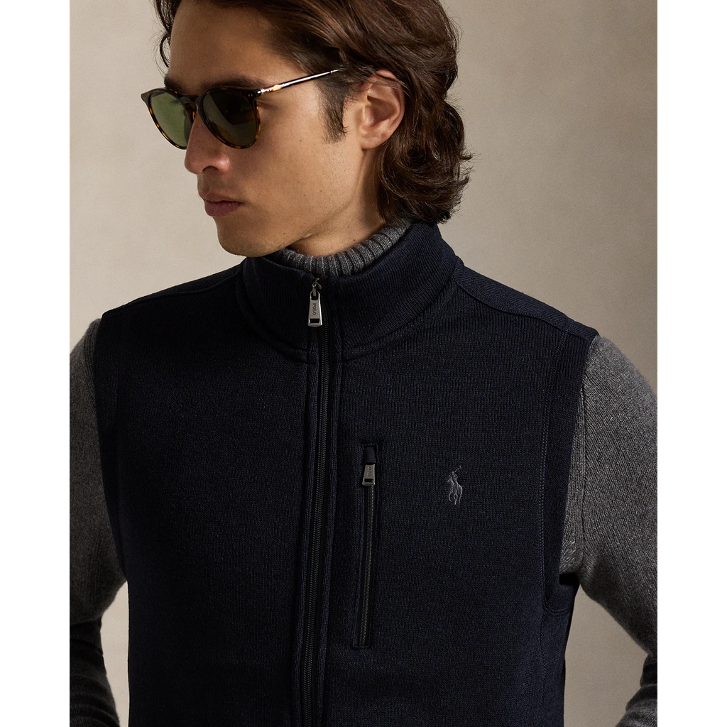 Recycled Sweater Fleece Full-Zip Vest
