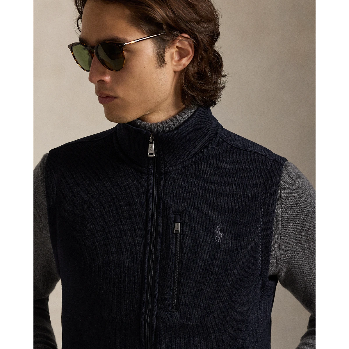 Recycled Sweater Fleece Full-Zip Vest