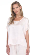 PJ Harlow Roxxy Satin Boxy Tee
