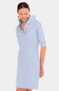 Gretchen Scott Jersey Ruffleneck Dress-Solid