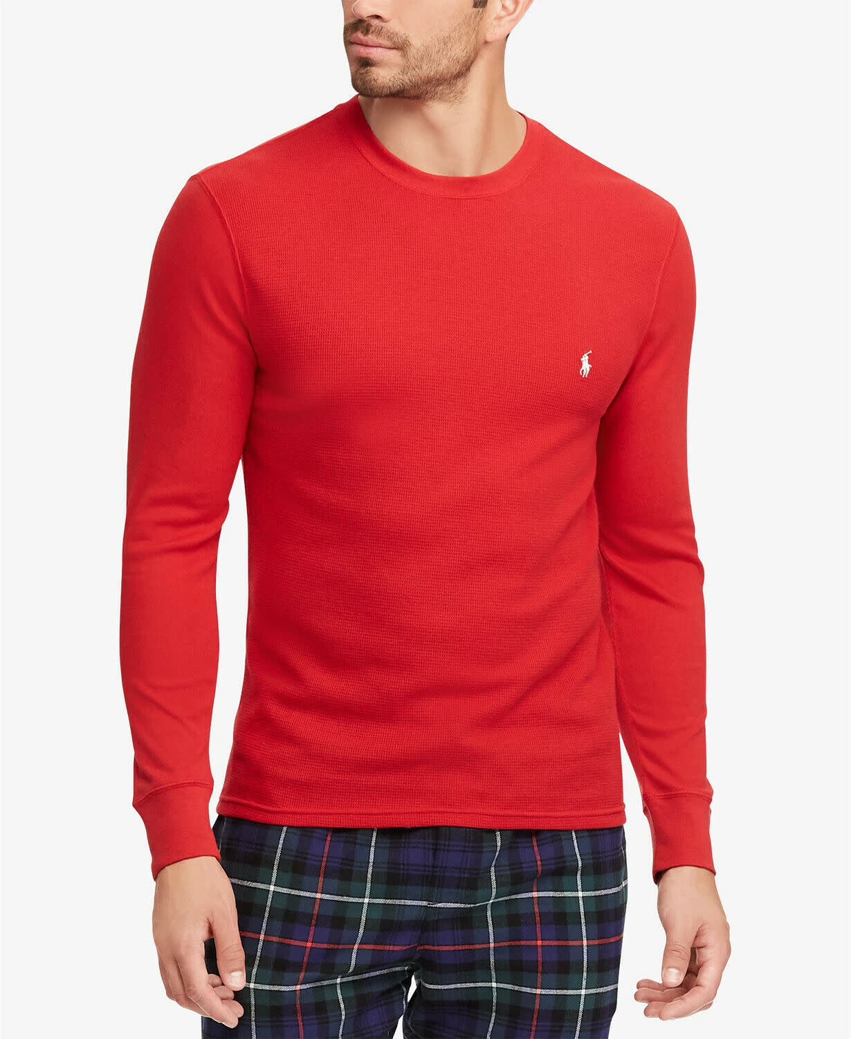 Polo Ralph Lauren Waffle-Knit Long Sleeve Crew Shirt