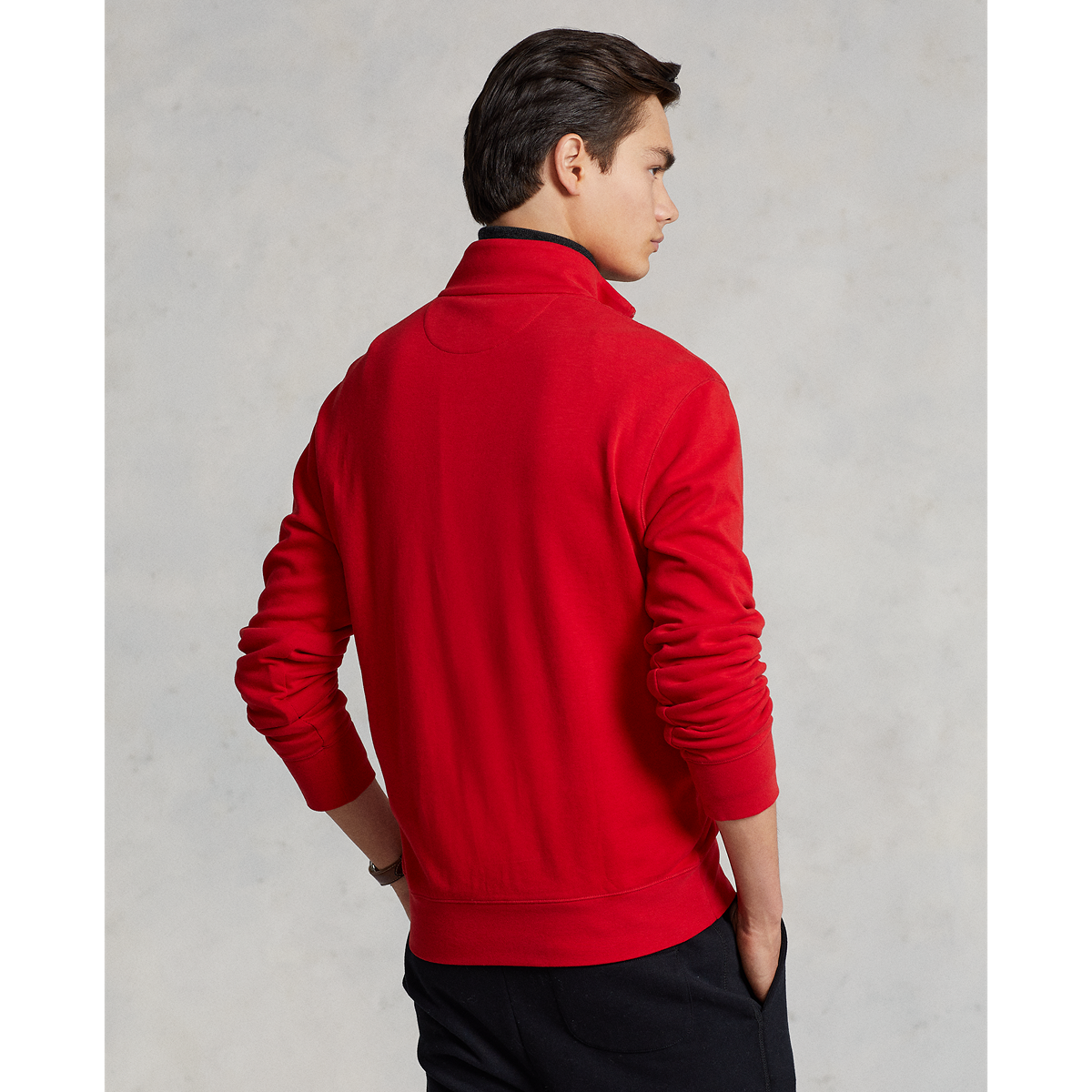 PRL Double Knit Jersey Half-Zip Pullover