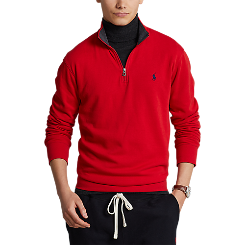 PRL Double Knit Jersey Half-Zip Pullover