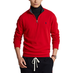 PRL Double Knit Jersey Half-Zip Pullover